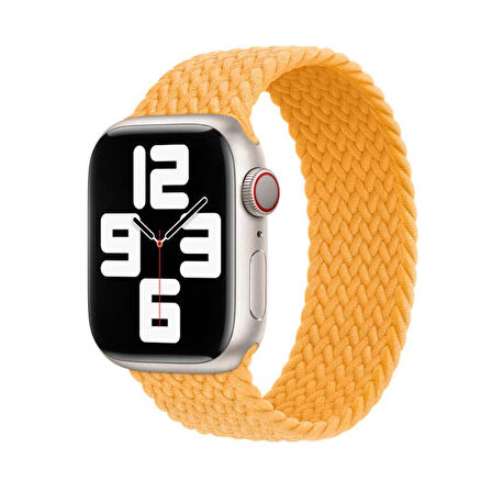 Watch 40mm Uyumlu KRD-32 Small Zore Kordon-Sarı