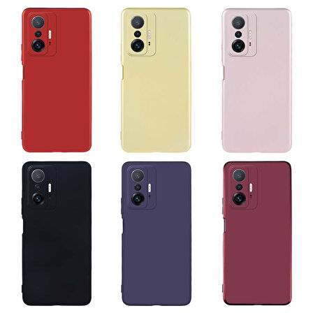 Xiaomi Mi 11T 5G Kılıf Zore Premier Silikon Kapak-Gold