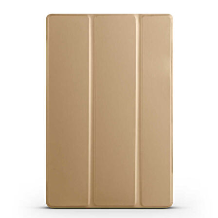 Galaxy Tab A8 10.5 SM-X200 (2021)  Uyumlu ​BLT Smart Cover Standlı 1-1 Kılıf-Gold