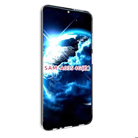 Galaxy A03S Uyumlu Zore Süper Silikon Kapak-Renksiz