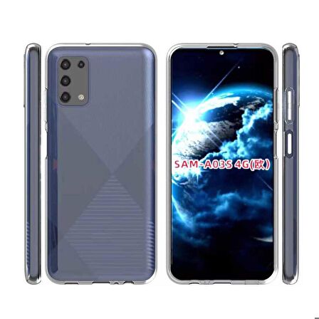 Galaxy A03S Uyumlu Zore Süper Silikon Kapak-Renksiz