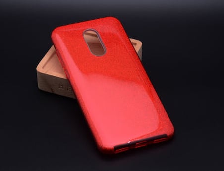 Lexroo Xiaomi Redmi Note 4X Kılıf Lexroo Shining Silikon - Kırmızı
