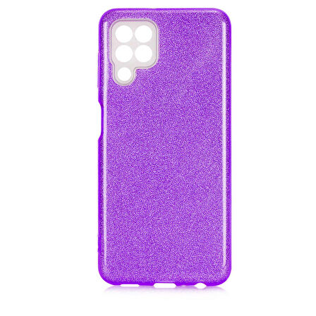 Galaxy A22 4G Uyumlu Zore Shining Silikon-Mor