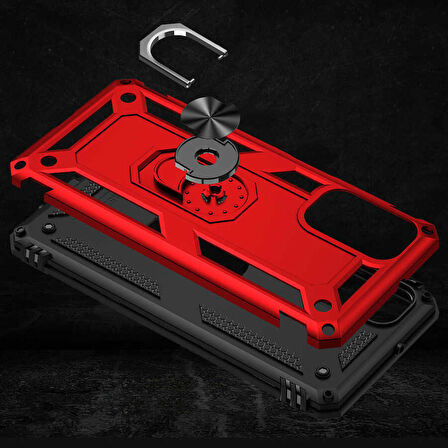 Galaxy M52 Uyumlu Zore Vega Kapak-Kırmızı