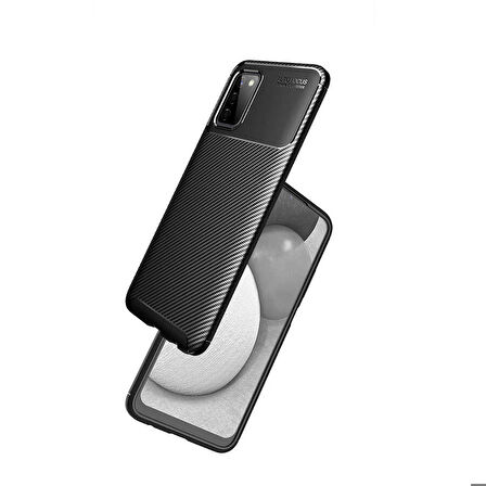 Galaxy A03S Uyumlu Zore Negro Silikon Kapak-Siyah