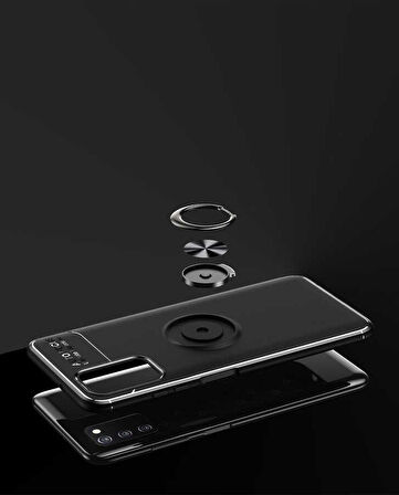Galaxy A03s Uyumlu Zore Ravel Silikon Kapak-Siyah