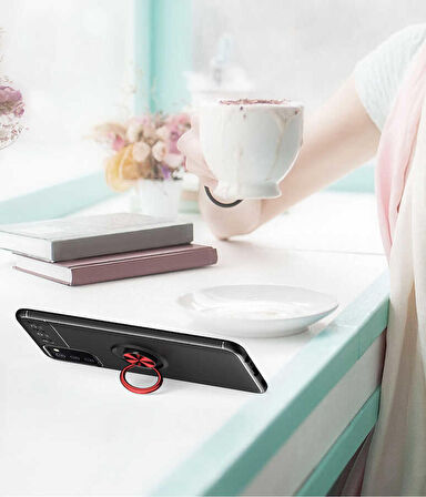 Galaxy A03s Uyumlu Zore Ravel Silikon Kapak-Kırmızı