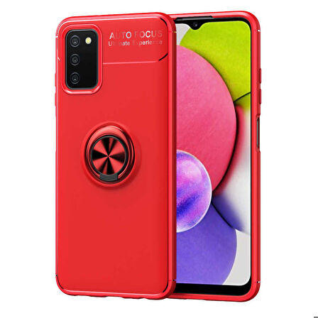 Galaxy A03s Uyumlu Zore Ravel Silikon Kapak-Kırmızı