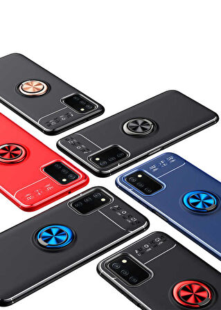 Galaxy A03s Uyumlu Zore Ravel Silikon Kapak-Kırmızı