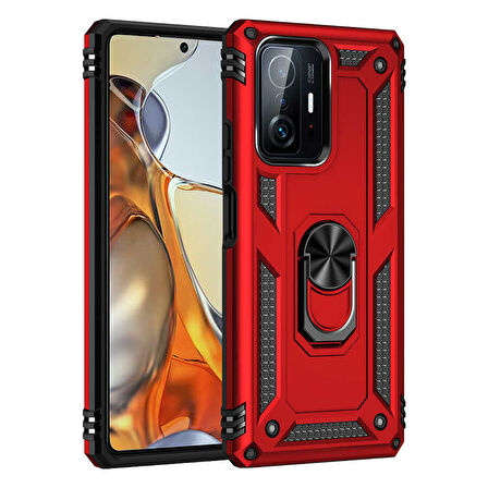 Xiaomi Mi 11T Pro 5G Kılıf Zore Vega Kapak-Siyah