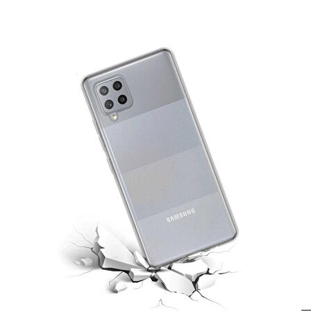 Galaxy M22 Uyumlu Zore Süper Silikon Kapak-Renksiz