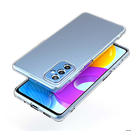 Galaxy M52 Uyumlu Zore Kamera Korumalı Süper Silikon Kapak-Renksiz
