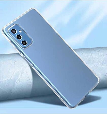 Galaxy M52 Uyumlu Zore Kamera Korumalı Süper Silikon Kapak-Renksiz