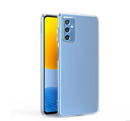 Galaxy M52 Uyumlu Zore Kamera Korumalı Süper Silikon Kapak-Renksiz