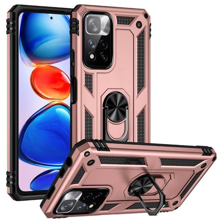 Xiaomi Redmi Note 11 Pro Plus 5G Kılıf Kamera Koruyucu Manyetik Standlı Tank Koruma Novatech