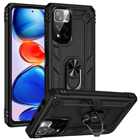 Xiaomi Redmi Note 11 Pro Plus 5G Kılıf Kamera Koruyucu Manyetik Standlı Tank Koruma Novatech