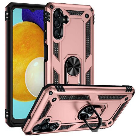 Galaxy A04S Uyumlu Zore Vega Kapak-Rose Gold