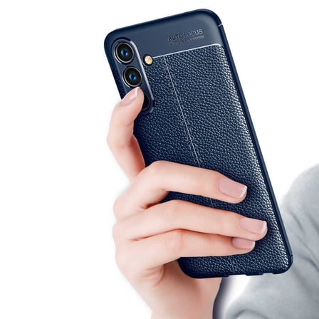 Galaxy A13 5G Kılıf Deri Görünümlü Silikon Kamera Korumalı Üstün Koruma Novatech