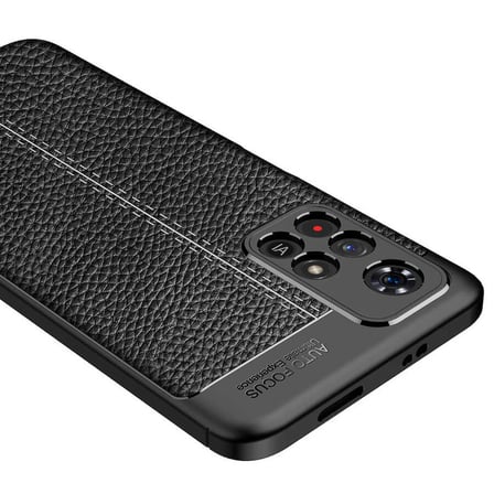 Xiaomi Redmi Note 11T 5G Kılıf Deri Görünümlü Silikon Kamera Korumalı Üstün Koruma Novatech