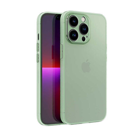 iPhone 13 Pro Max Uyumlu ​​ Tiny Kılıf-Açık Yeşil