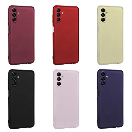 Galaxy A04S Uyumlu Zore Premier Silikon Kapak-Kırmızı
