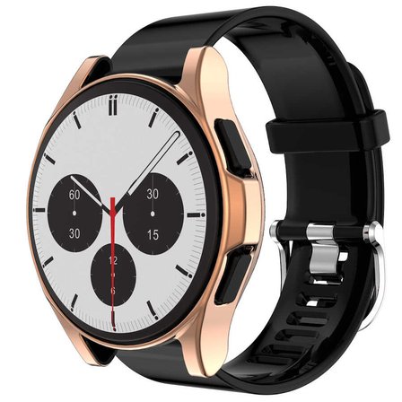 Galaxy Watch 4 Classic 42mm NRTK Watch Gard 02 Koruyucu Silikon - Rose Gold