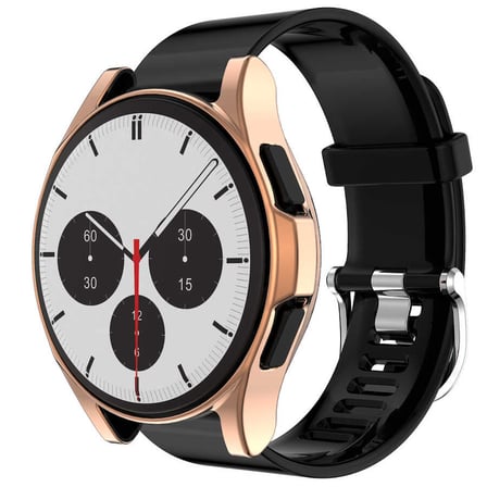 Galaxy Watch 4 Classic 46mm NRTK Watch Gard 02 Koruyucu Silikon - Gümüş