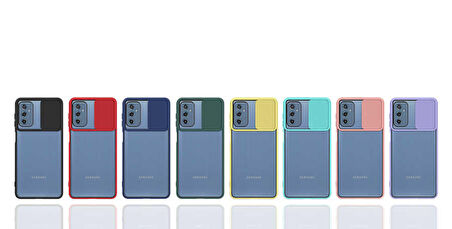 Galaxy M52 Uyumlu Zore Lensi Kapak-Turkuaz