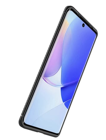 Huawei Honor 50 Kılıf Karbon Görünümlü Silikon Kamera Korumalı Üstün Koruma Novatech