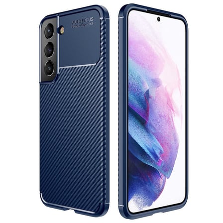 Galaxy S22 Plus Kılıf Karbon Görünümlü Silikon Kamera Korumalı Üstün Koruma Novatech
