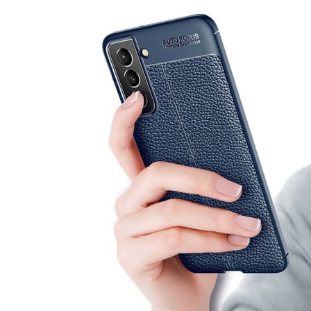 Galaxy S22 Plus Kılıf Deri Görünümlü Silikon Kamera Korumalı Üstün Koruma Novatech