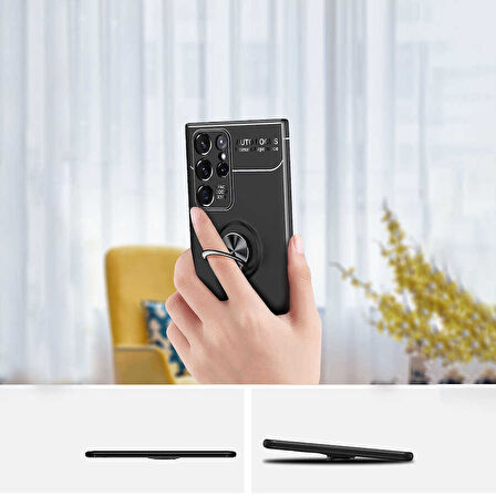 Galaxy S22 Ultra Uyumlu Zore Ravel Silikon Kılıf-Kırmızı