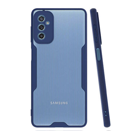Galaxy M52 Uyumlu Zore Parfe Kapak-Lacivert