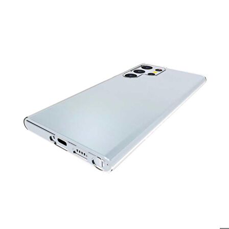 Galaxy S22 Ultra Uyumlu Zore Süper Silikon Kapak-Renksiz