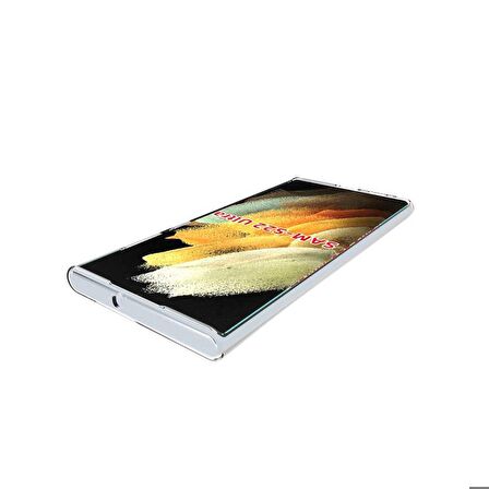 Galaxy S22 Ultra Uyumlu Zore Süper Silikon Kapak-Renksiz