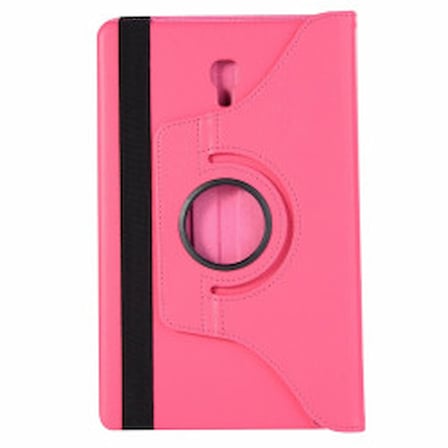 Lexroo Galaxy Tab A T590 Dönebilen Standlı Kılıf - Pembe Koyu