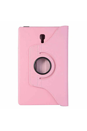 Galaxy Tab A T590 Dönebilen Standlı Kılıf-pembe Koyu