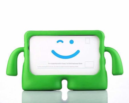 Galaxy Tab 4 T280  Uyumlu ​MKST iBuy Standlı Tablet Kılıf-Yeşil