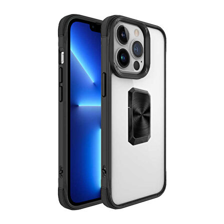 iPhone 13 Pro Uyumlu Zore V-Bax Kılıf-Siyah