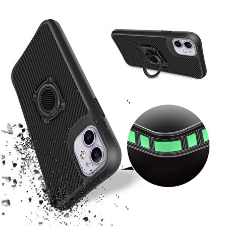 iPhone 11 Uyumlu Zore Timo Kılıf-Siyah