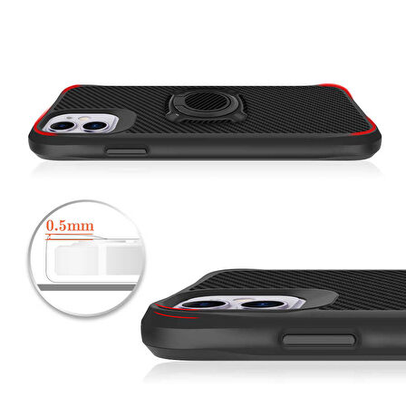 iPhone 11 Uyumlu Zore Timo Kılıf-Siyah