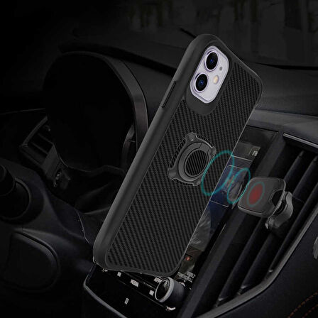 iPhone 12 Uyumlu Zore Timo Kapak-Siyah