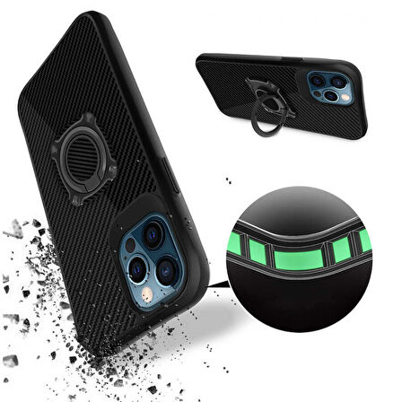 iPhone 12 Pro Max Uyumlu Zore Timo Kılıf-Siyah