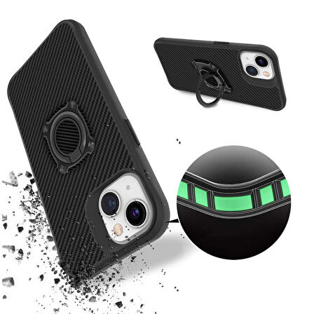 iPhone 13 Uyumlu Zore Timo Kılıf-Siyah