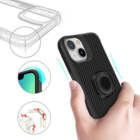 iPhone 13 Uyumlu Zore Timo Kılıf-Siyah