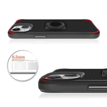 iPhone 13 Uyumlu Zore Timo Kılıf-Siyah