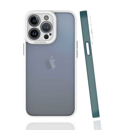 iPhone 13 Pro Uyumlu Zore Mima Kılıf-Koyu Yeşil