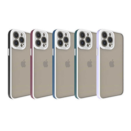 iPhone 13 Pro Max Uyumlu Zore Mima Kılıf-Mürdüm
