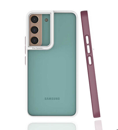Galaxy S22 Uyumlu Zore Mima Kapak-Mürdüm
