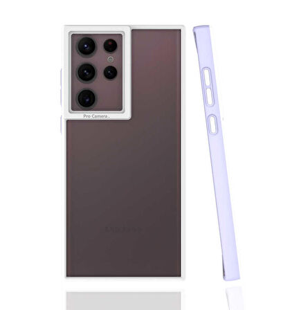 Galaxy S22 Ultra Uyumlu Zore Mima Kapak-Lila